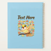 Schattigee en vrolijke vogels tussen de voorjaarsb planner (Achterkant)