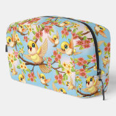 Schattigee en vrolijke vogels tussen de voorjaarsb toilettasje (Rechterhoek)