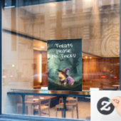 Schattigee en Witchy Halloween Capybara Raamsticker (Cafe Raam)