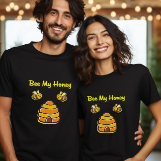 Schattigee en zoete bijen Mijn honing bijenkorf do T-shirt