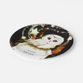 Schattigee Enchanted Owl Birthday Papieren Bordje (Gekanteld)