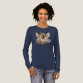 Schattigee engel / cherub / beschermengel Tri-Blend shirt (Voorkant)