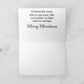 Schattigee engel slapen op een donzige wolk feestdagen kaart (Binnen)