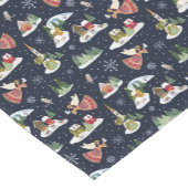 Schattigee engel vrede op aarde kerst korte tafelloper (Hoek)