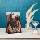 Schattigee engelen hebben hoeven Paard Foto Memori Fotoplaat (Zijkant)