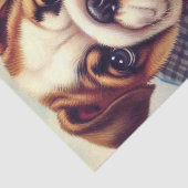 Schattigee  Engelse Bulldog Art Tissuepapier (Detail)