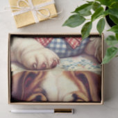 Schattigee  Engelse Bulldog Art Tissuepapier (Geschenk)