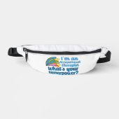 Schattigee ergotherapeut superheld heuptasje (Voorkant)