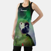 Schattigee ernstige Macaw Parrot gepersonaliseerd Schort (Insitu)
