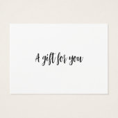 Schattigee esthetische minimalistische eenvoudige visitekaartje (Achterkant)