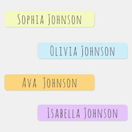 Schattigee esthetische pastel Kinder waterdichte n Labels