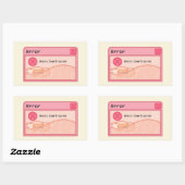 Schattigee esthetische pastel roze sticker (foutme (Vel)
