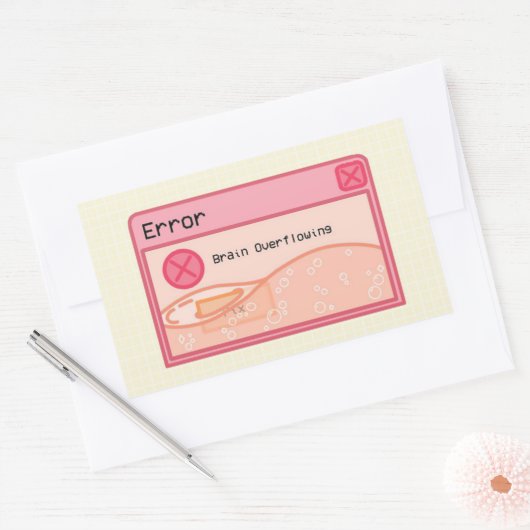 Schattigee esthetische pastel roze sticker (foutme (Envelop)