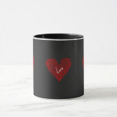 Schattigee esthetische "Scribble Love Heart" Valen Mok (Midden)