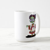 Schattigee Ethiopische zombie Koffiemok (Voorkant rechts)