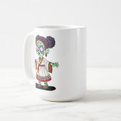 Schattigee Ethiopische zombie Koffiemok (Voorkant links)