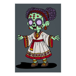 Schattigee Ethiopische zombie Perfect Poster