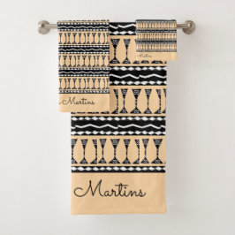 Schattigee etnische, Afrikaanse kunst, traditionee Bad Handdoek