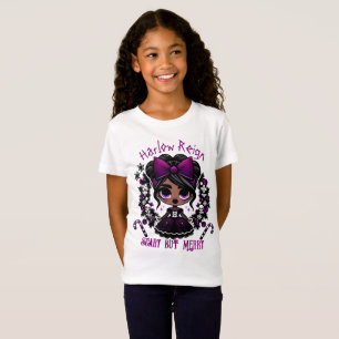 Schattigee etnische Gothic Meisje Paarse Gotische  T-shirt