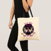 Schattigee etnische Gothic Meisje Paarse Gotische  Tote Bag (Voorkant (product))