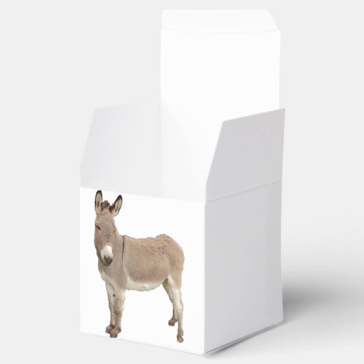 Schattigee ezel burro foto bedankdoosjes (Geopend)