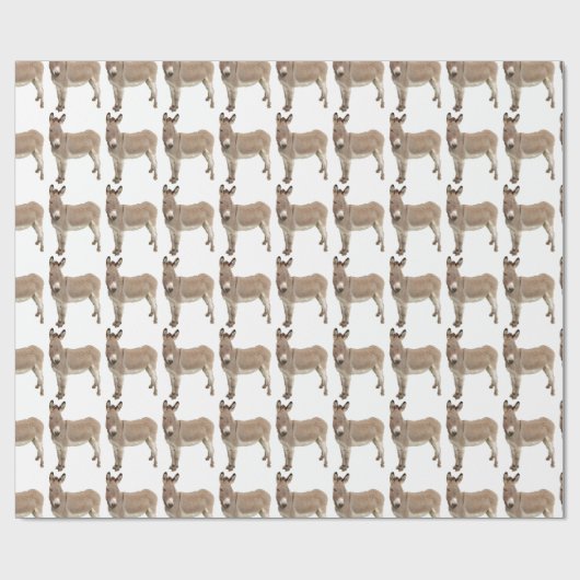 Schattigee ezel burro foto cadeaupapier (Vlak)