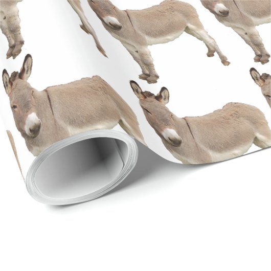 Schattigee ezel burro foto cadeaupapier (Rol Hoek)