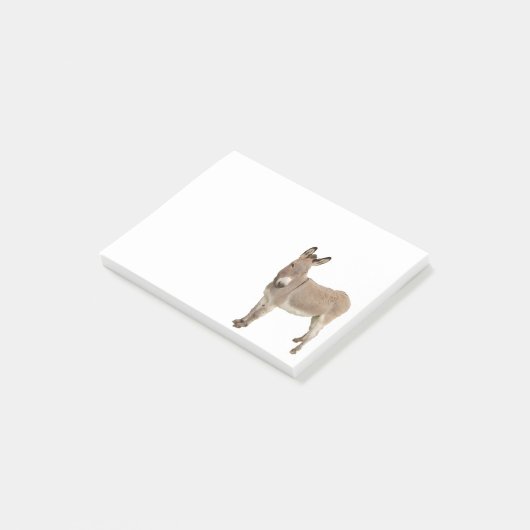 Schattigee ezel burro foto post-it® notes (Schuin)