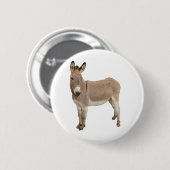 Schattigee ezel burro foto ronde button 5,7 cm (Voorkant /achterkant)