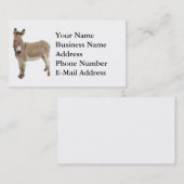 Schattigee ezel burro foto visitekaartje (Voorkant / Achterkant)