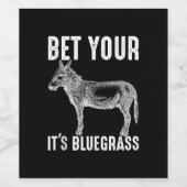 Schattigee ezel | Muzikantengiften | Dierenvriend  Wijn Etiket (Enkel label)