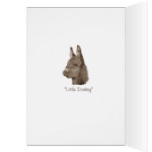 Schattigee ezel origineel leven als tekenkunst (Binnen (Links))