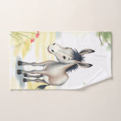 Schattigee ezel Waterverf voorjaar Bad Handdoek (Handdoek)