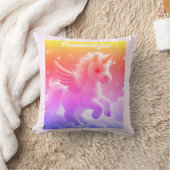 Schattigee Fairy Baby Eenhoorn Roze Sparkling Fant Kussen (Deken)