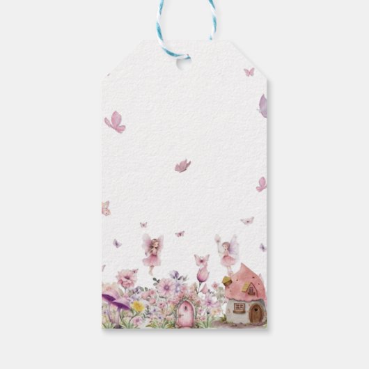 Schattigee Fairy Baby shower Gift Label Cadeaulabel (Achterkant)