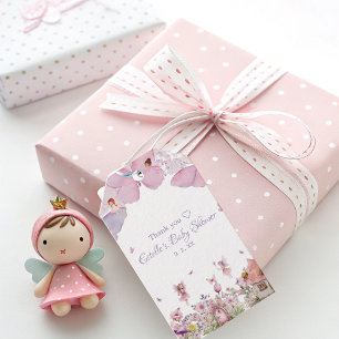 Schattigee Fairy Baby shower Gift Label Cadeaulabel