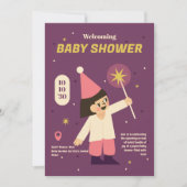 Schattigee Fairy Baby shower Uitnodiging (Voorkant)