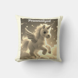 Schattigee Fairy Baby Unicorn crème Sparkling Fant Kussen