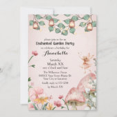 Schattigee Fairy betoverde tuinfeest Kaart (Voorkant)