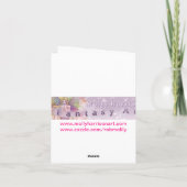 Schattigee Fairy Birthday Kaart (Achterkant)