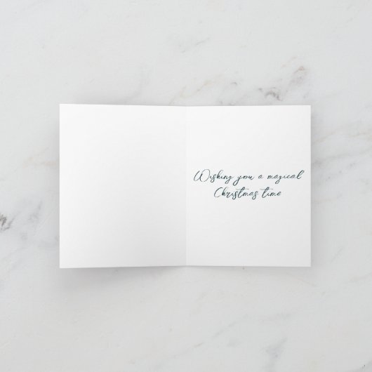 Schattigee Fairy Christmas Kaart (Binnen)