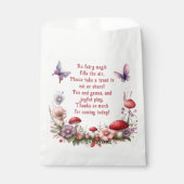Schattigee Fairy Eerste Verjaardagsgunst Treat Gra Bedankzakje (Voorkant)