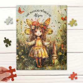 Schattigee Fairy en Gnome Tuin Puzzel