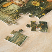 Schattigee Fairy en Gnome Tuin Puzzel Legpuzzel (Zijkant)