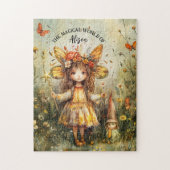 Schattigee Fairy en Gnome Tuin Puzzel Legpuzzel (Verticaal)
