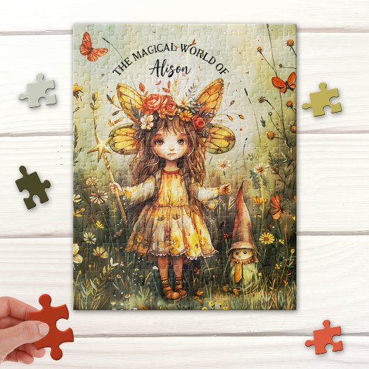 Schattigee Fairy en Gnome Tuin Puzzel Legpuzzel