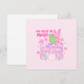Schattigee Fairy Frog en Mushroom - You Make Me Mu (Voorkant / Achterkant)