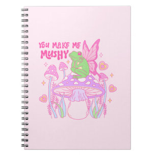Schattigee Fairy Frog en Mushroom - You Make Me Mu Notitieboek