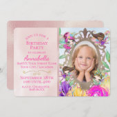 Schattigee Fairy Garden en feeën met aangepaste fo Kaart (Voorkant / Achterkant)