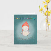 Schattigee Fairy Little Bird Pixy Pet Regenboog Ve Kaart (Gele Bloem)